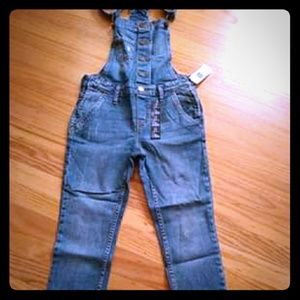 Girl skinny overalls